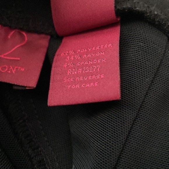 Vintage 𝅺212 Collection Black Trousers Size 8 Short - Picture 7 of 9